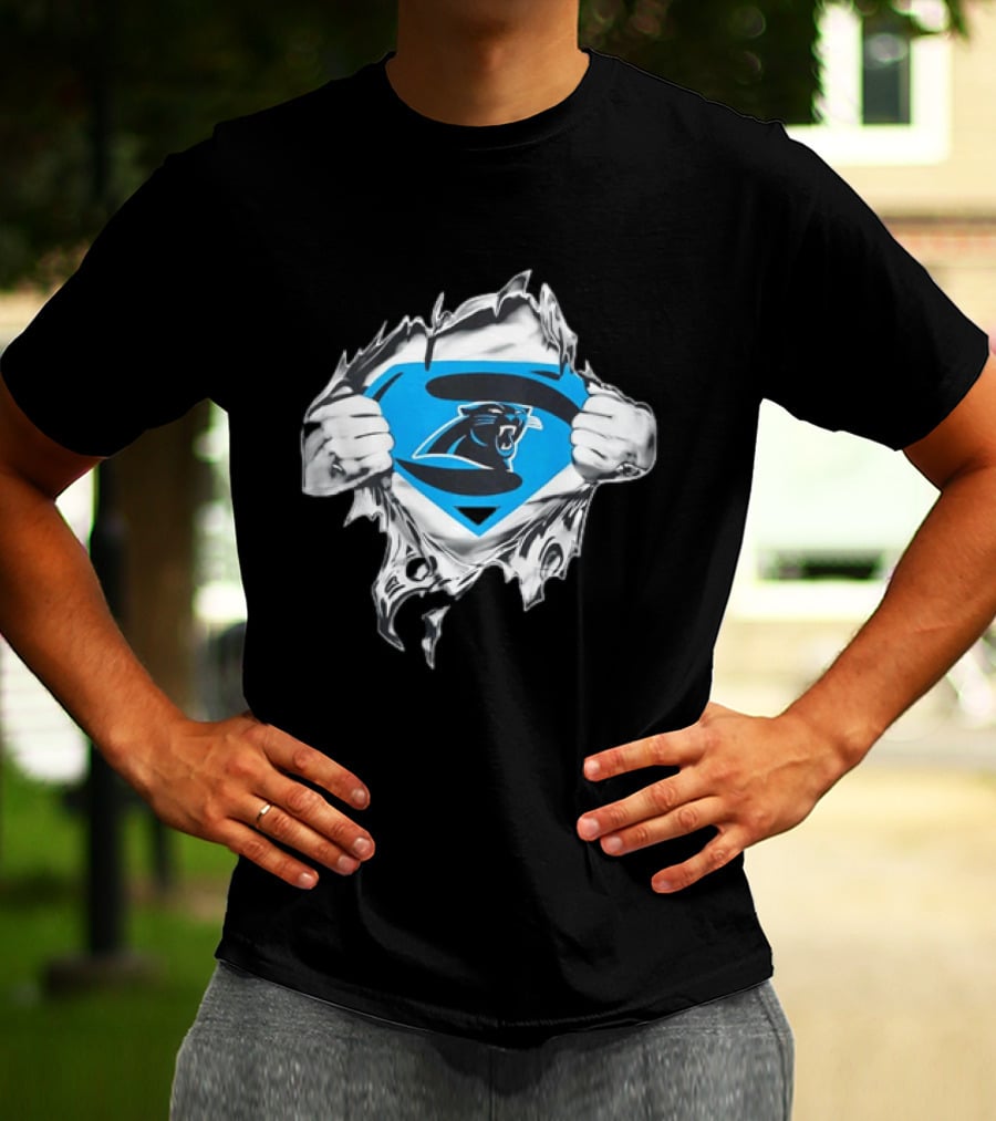 Carolina Panthers Superman Inspired Fan T-Shirt