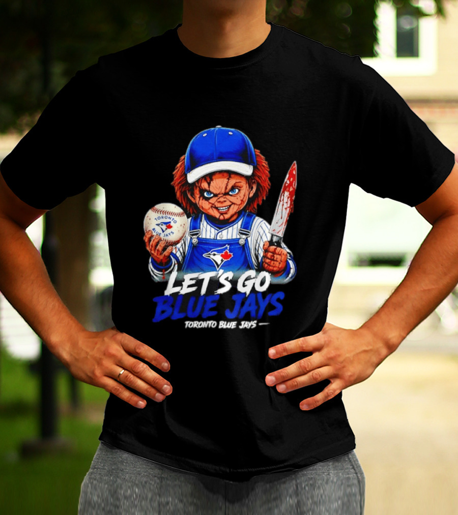 Chucky Toronto Blue Jays Let's Go Blue Jays Horror MLB T-Shirt