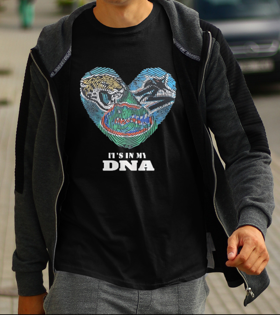 Florida Gators It's In My DNA Heart T-Shirt