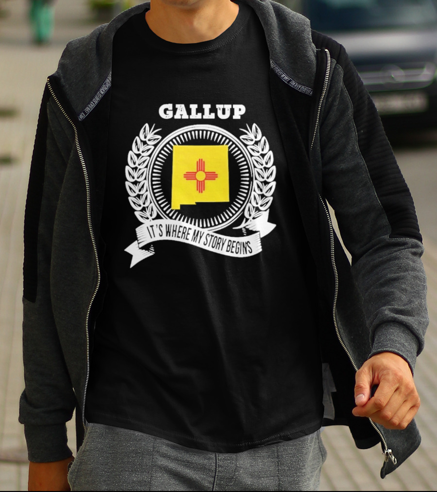 Gallup New Mexico Zia Symbol It's Where My Story Begins T-Shirt