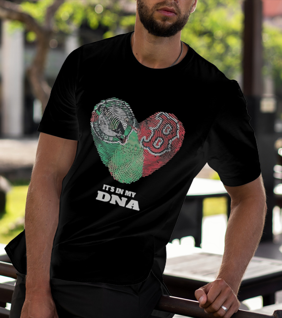 It’s In My DNA Heart Flag T-Shirt