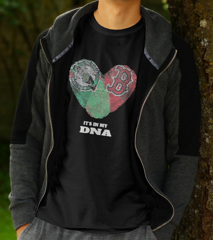 It’s In My DNA Heart Flag T-Shirt