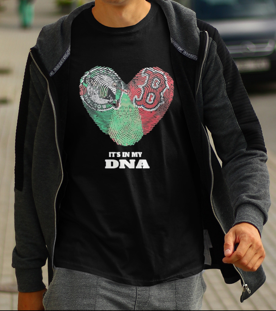 It’s In My DNA Heart Flag T-Shirt