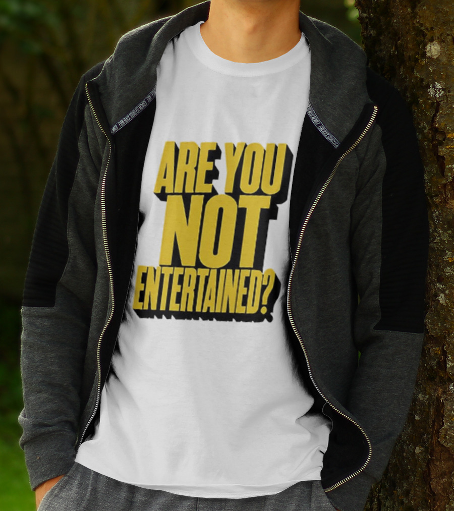 Are You Not Entertained Bold Yellow T-Shirt
