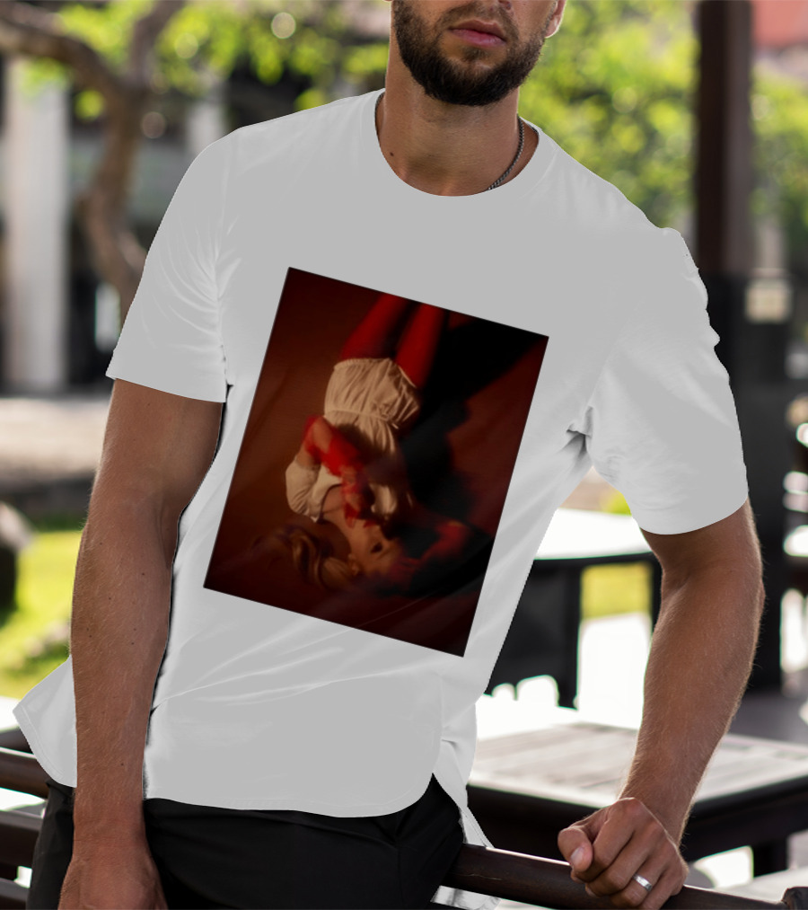 Ariana Grande Red And White Eternal Sunshine Aesthetic T-Shirt