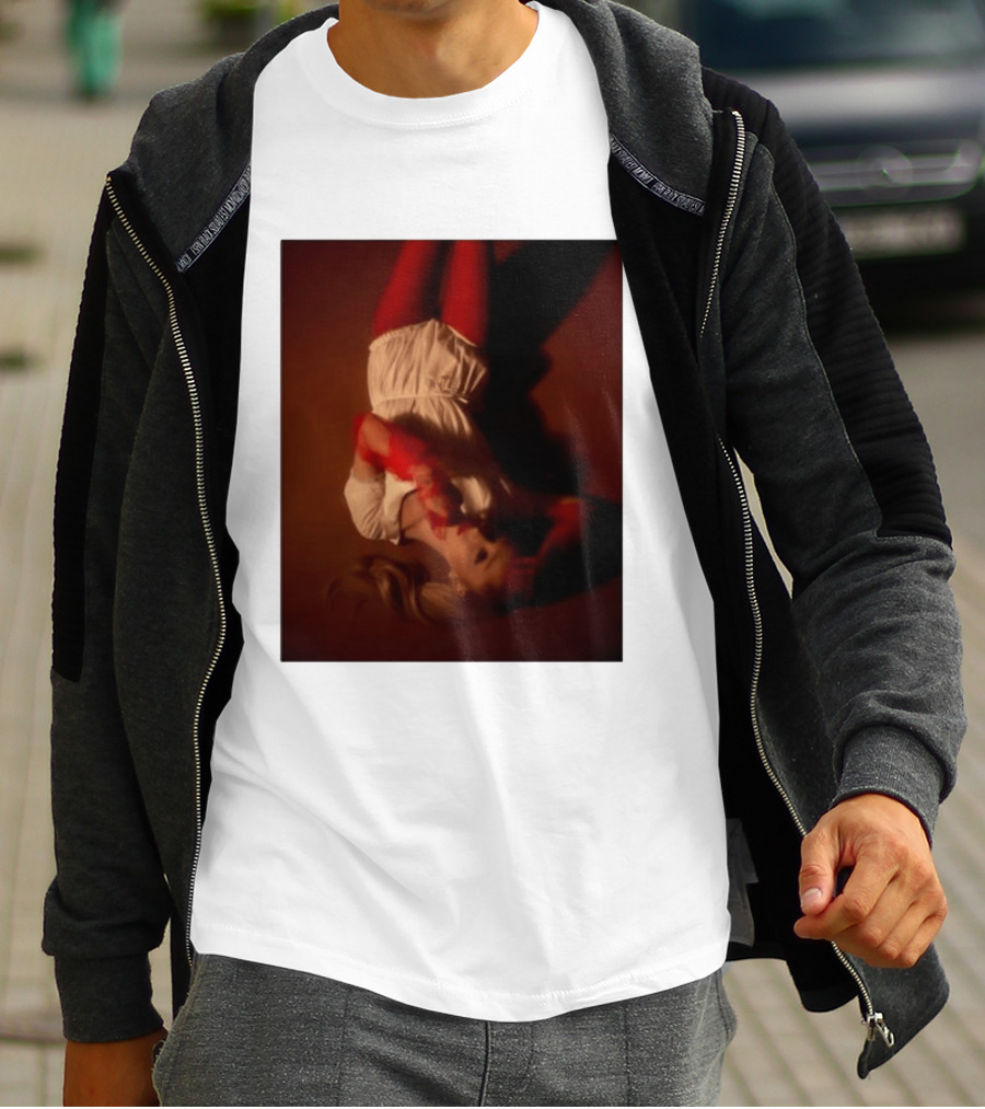 Ariana Grande Red And White Eternal Sunshine Aesthetic T-Shirt