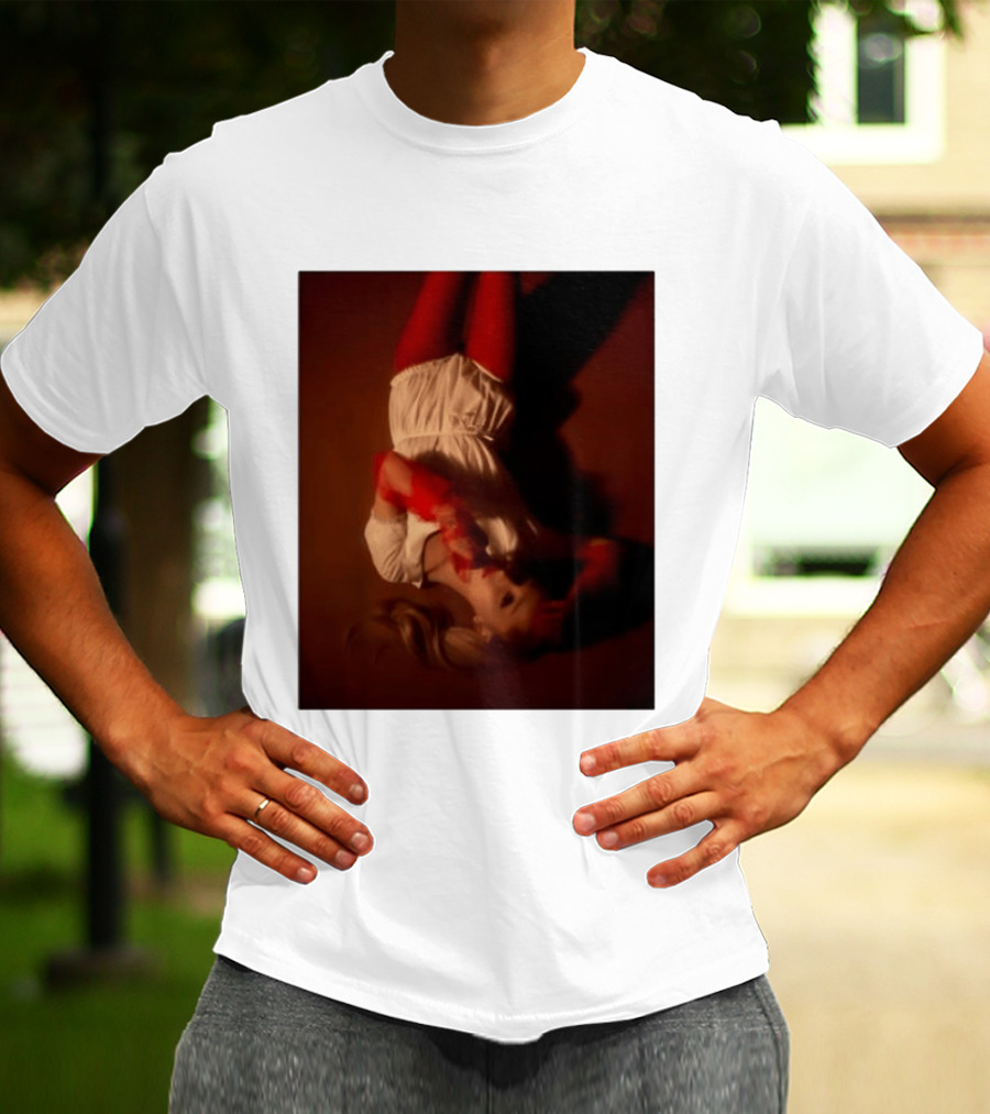 Ariana Grande Red And White Eternal Sunshine Aesthetic T-Shirt