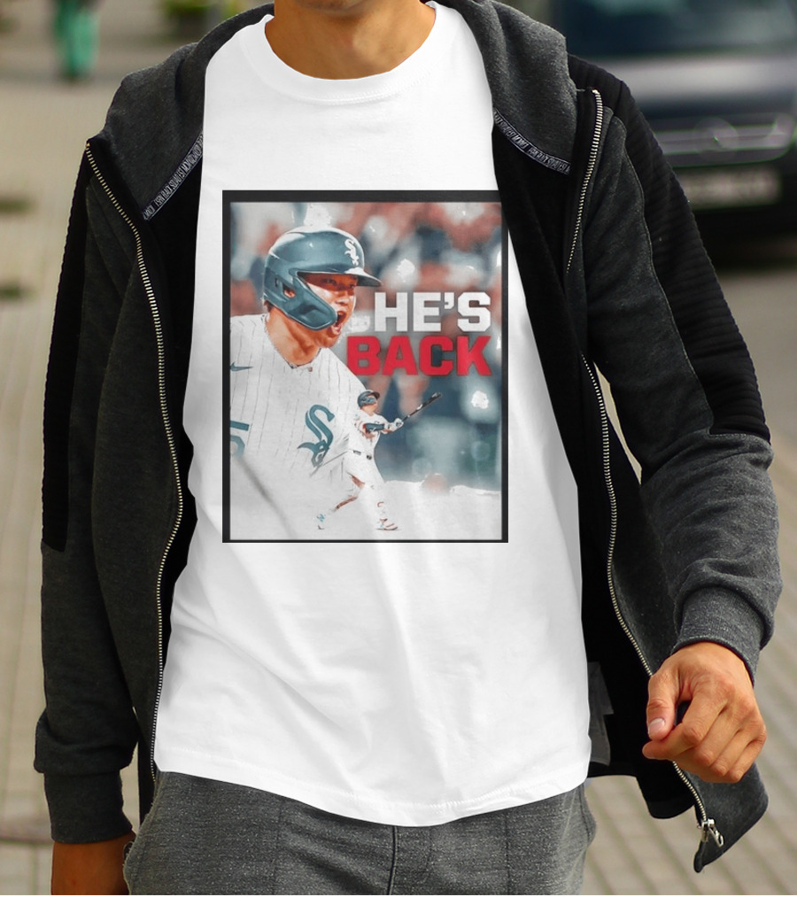 Chicago White Sox Munetaka Murakami He's Back Celebratory Moment T-Shirt