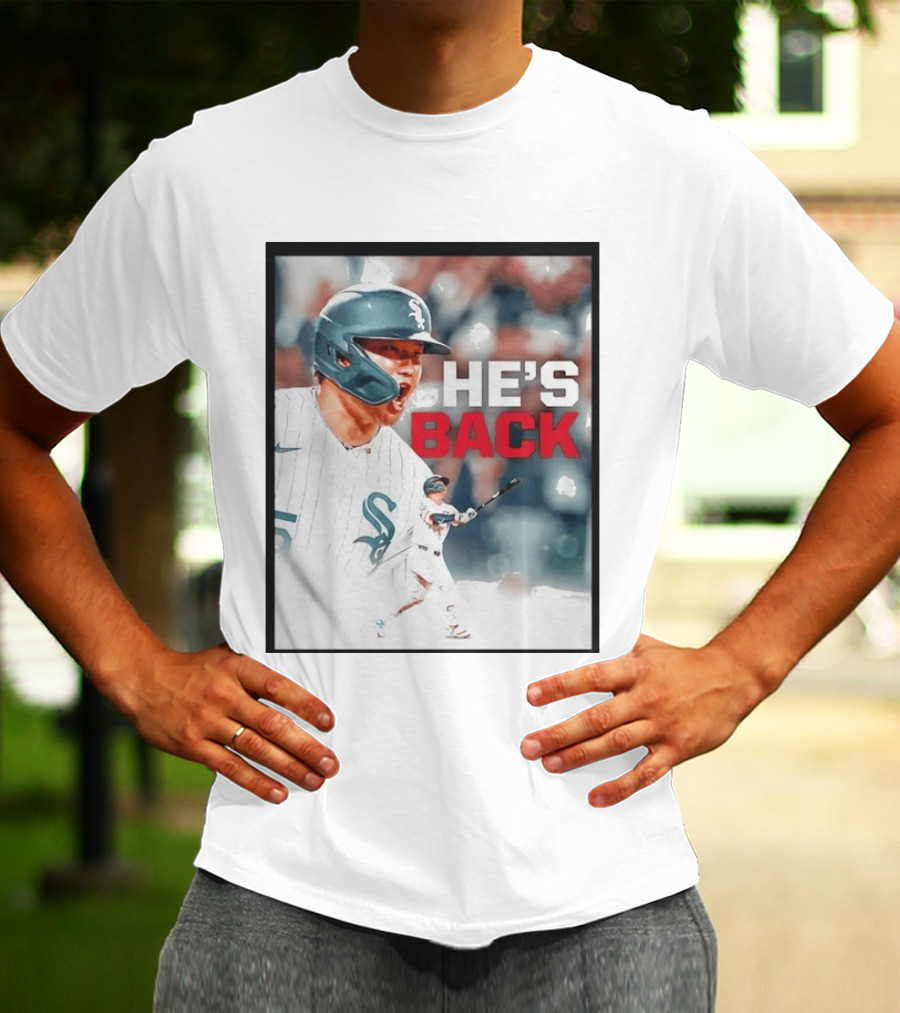 Chicago White Sox Munetaka Murakami He's Back Celebratory Moment T-Shirt
