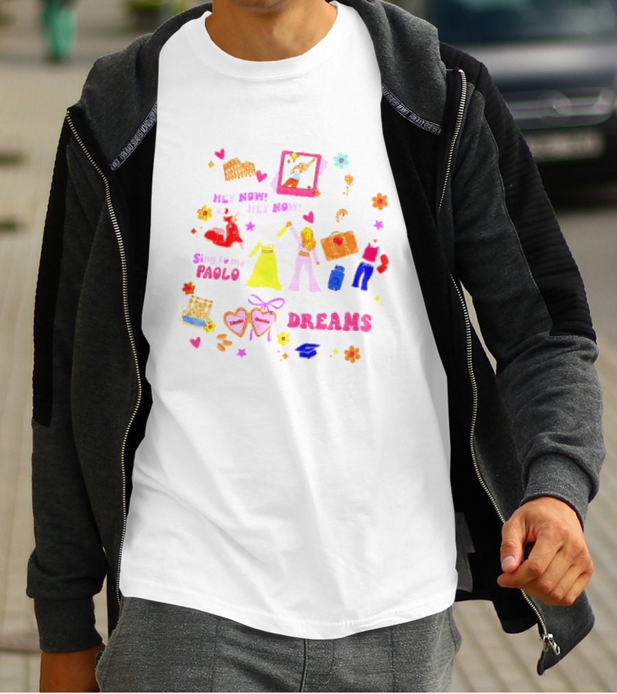 Lizzie McGuire Dreams Are Made Of Hey Now Hey Now Sing To Me Paolo T-Shirt