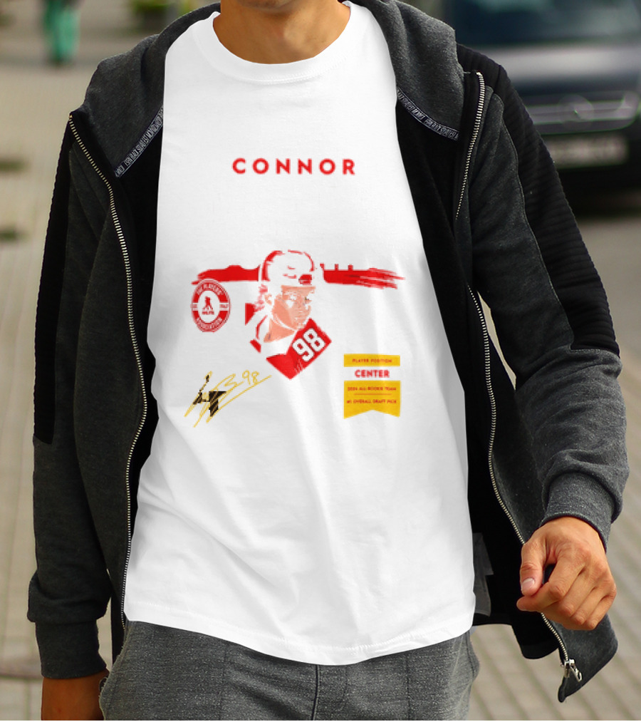 Connor Bedard Chicago Blackhawks #98 Rookie Spotlight Player Position Draft Pick T-Shirt