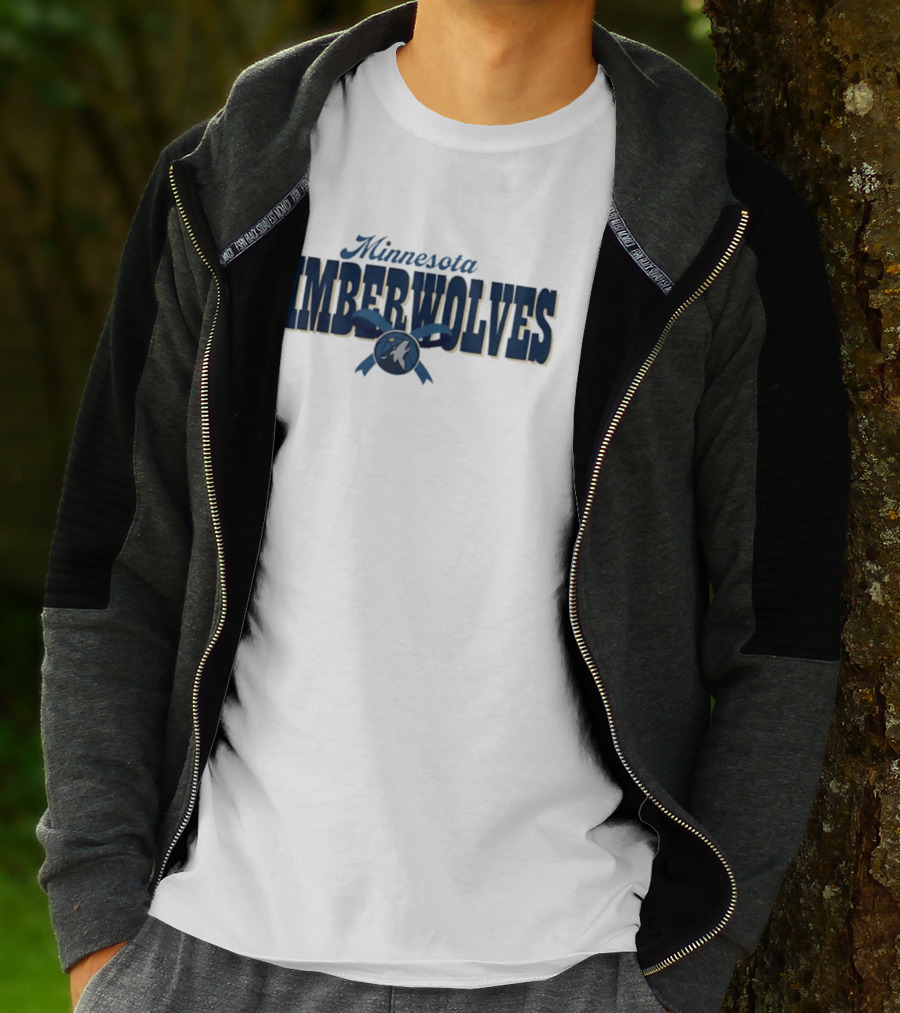Minnesota Timberwolves Ribbon NBA Youth Adult Basketball Team T-Shirt