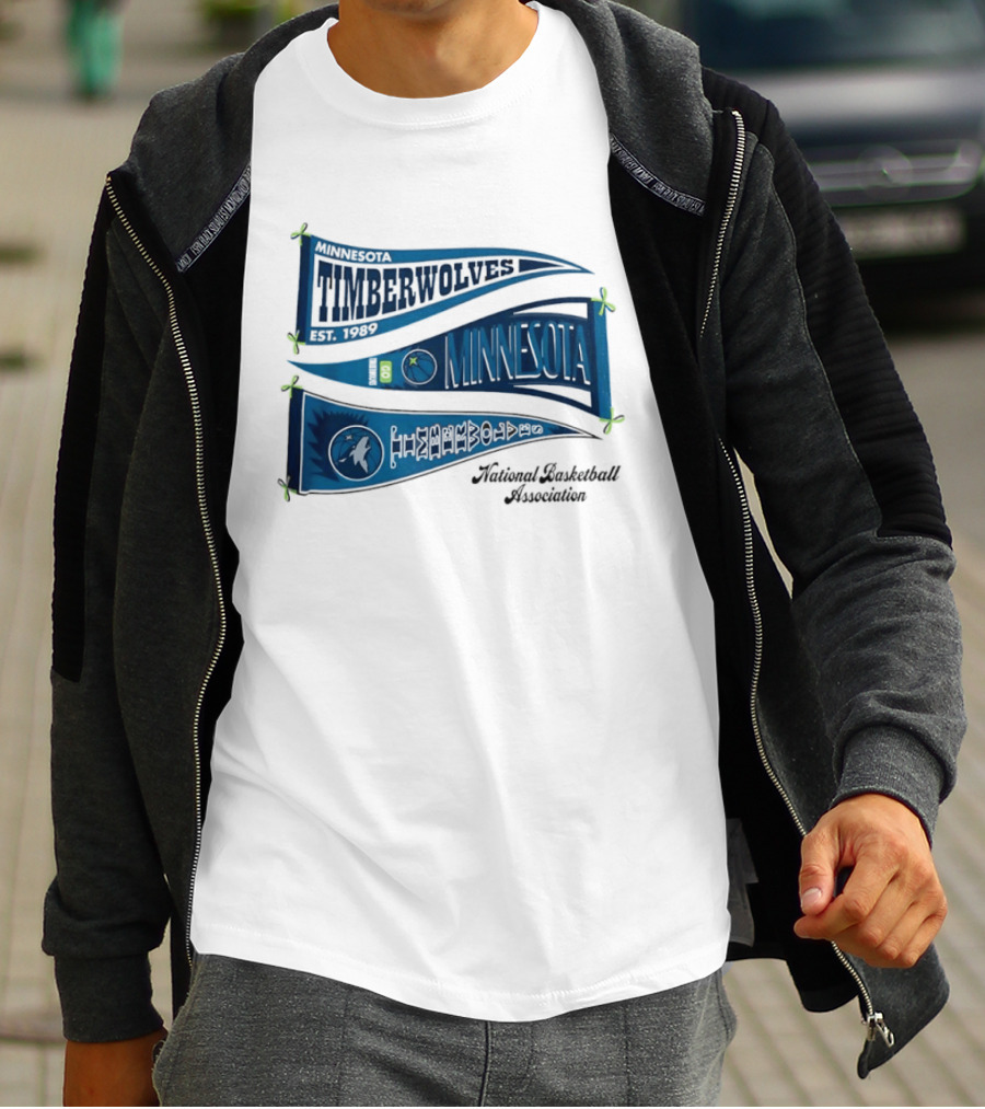 Minnesota Timberwolves NBA Pennants T-Shirt