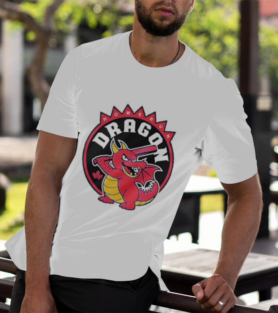 Homerun Dragon Toronto Blue Jays Baseball Canada Leaf T-Shirt