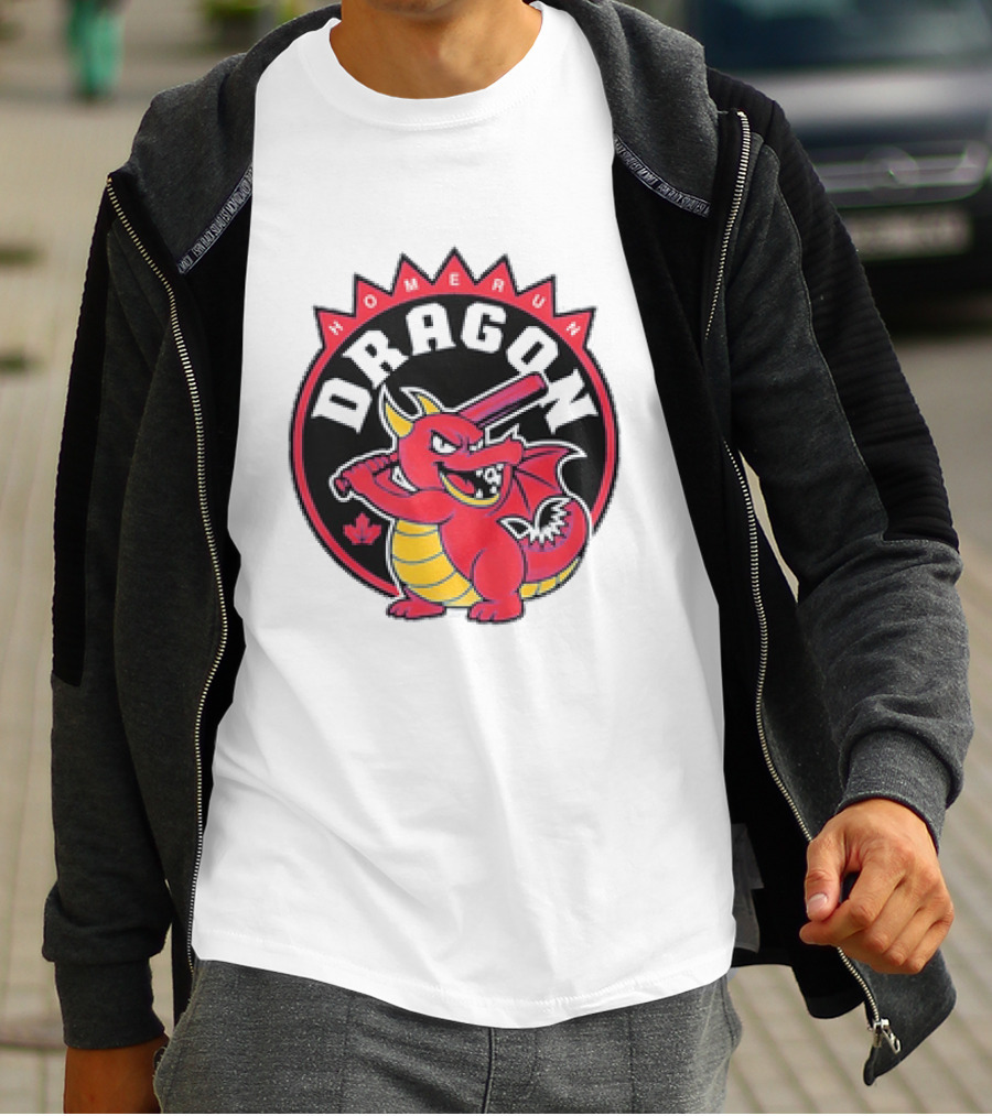 Homerun Dragon Toronto Blue Jays Baseball Canada Leaf T-Shirt