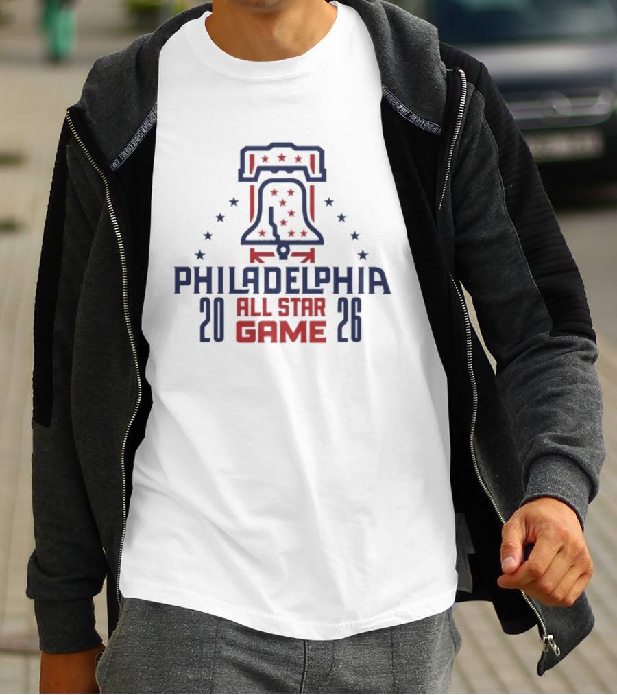 Philadelphia 2026 All Star Game Liberty Bell Stars T-Shirt