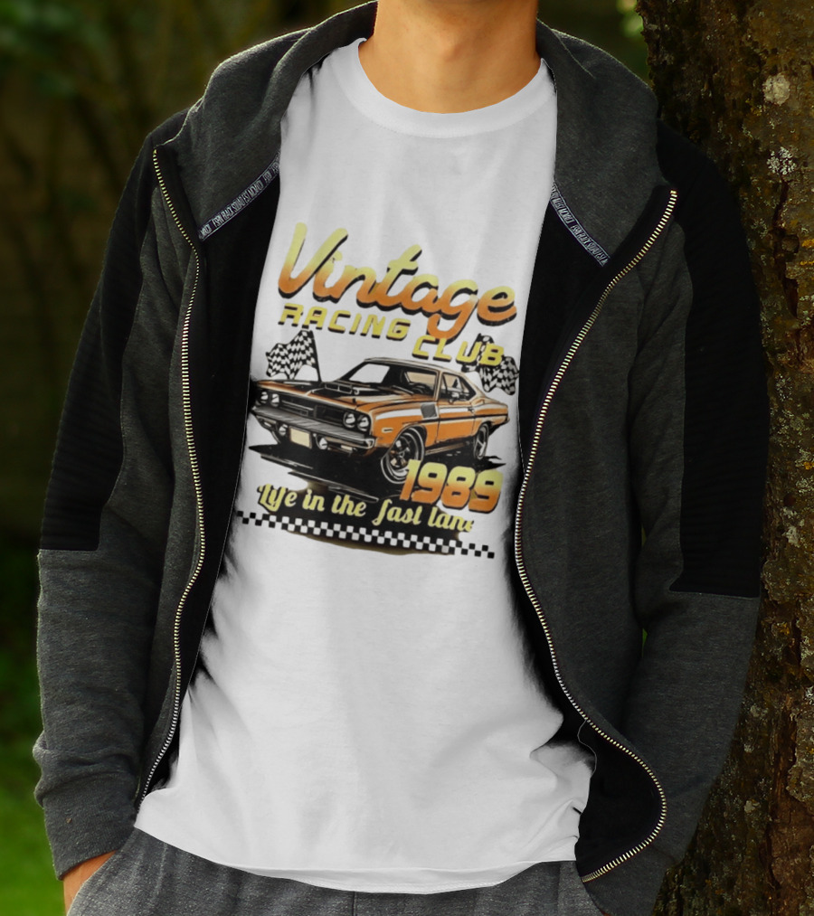 Vintage Racing Club 1989 Life In The Fast Lane T-Shirt