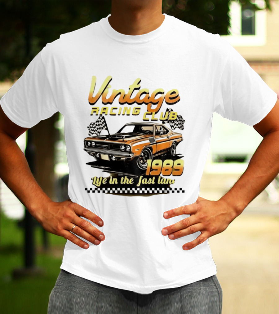 Vintage Racing Club 1989 Life In The Fast Lane T-Shirt