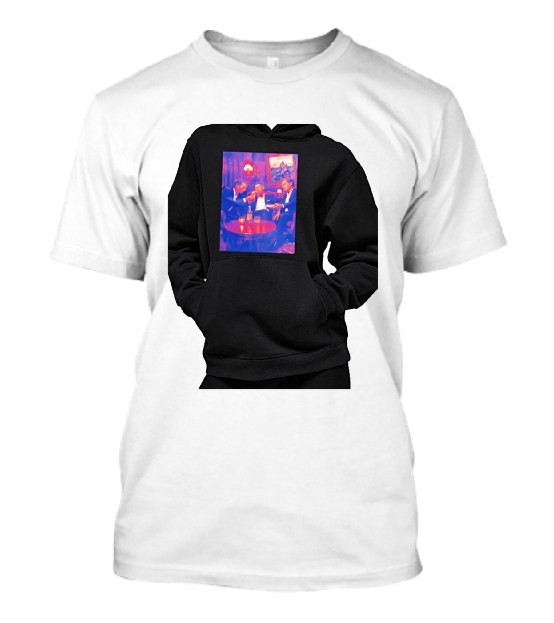 Rafael Nadal Novak Djokovic Roger Federer Tennis Legends The Big Three Iconic Gathering T-Shirt