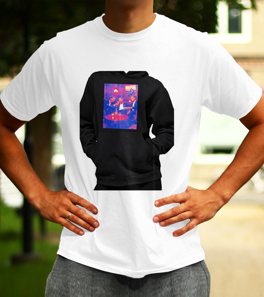 Rafael Nadal Novak Djokovic Roger Federer Tennis Legends The Big Three Iconic Gathering T-Shirt
