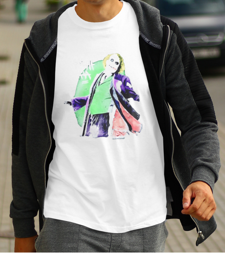 Joker The Dark Knight Ha Ha Ha Iconic Villain Laugh T-Shirt