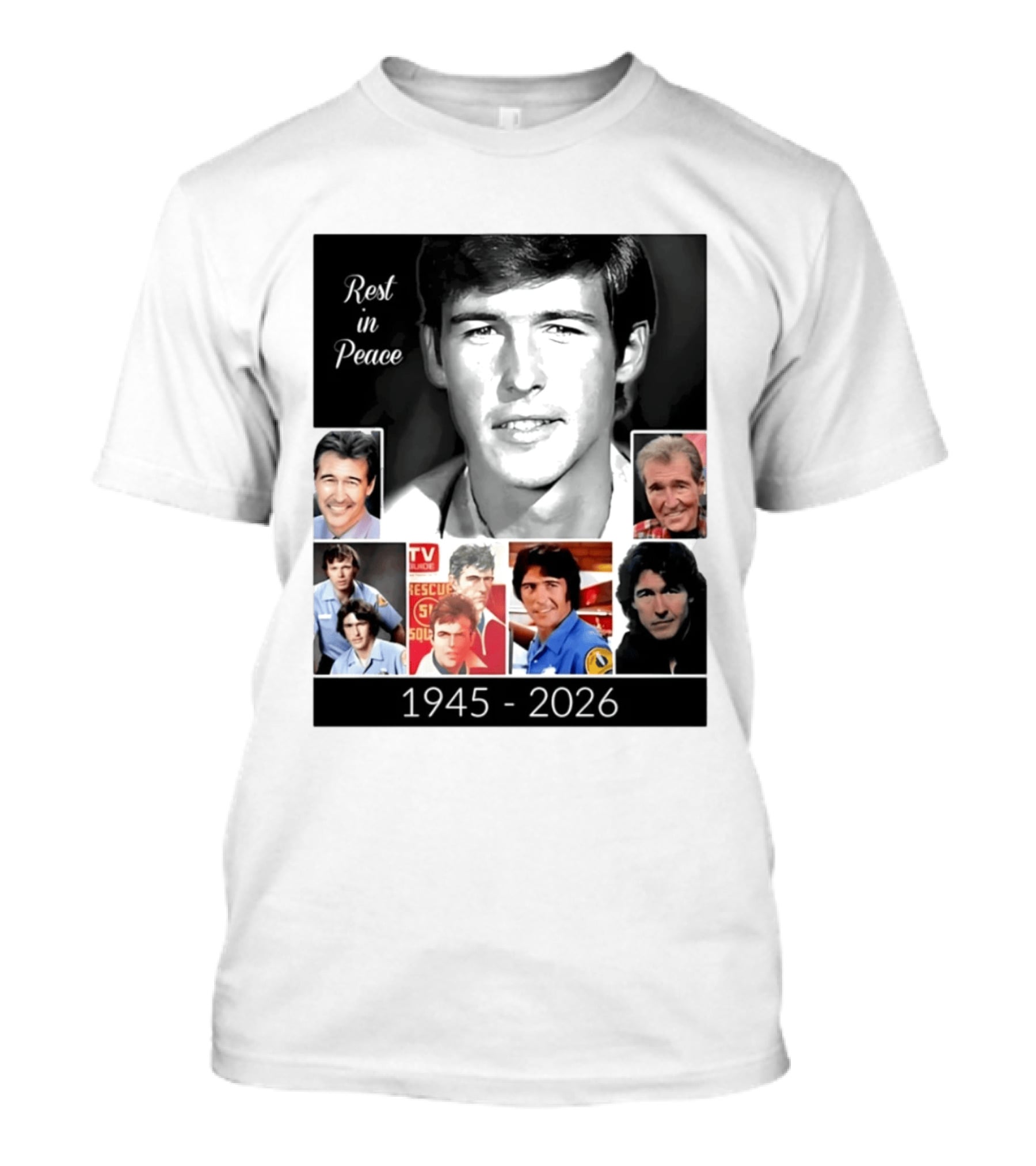 Rest In Peace Randolph Mantooth 1945 2026 Rescue Squad Tribute Images T-Shirt