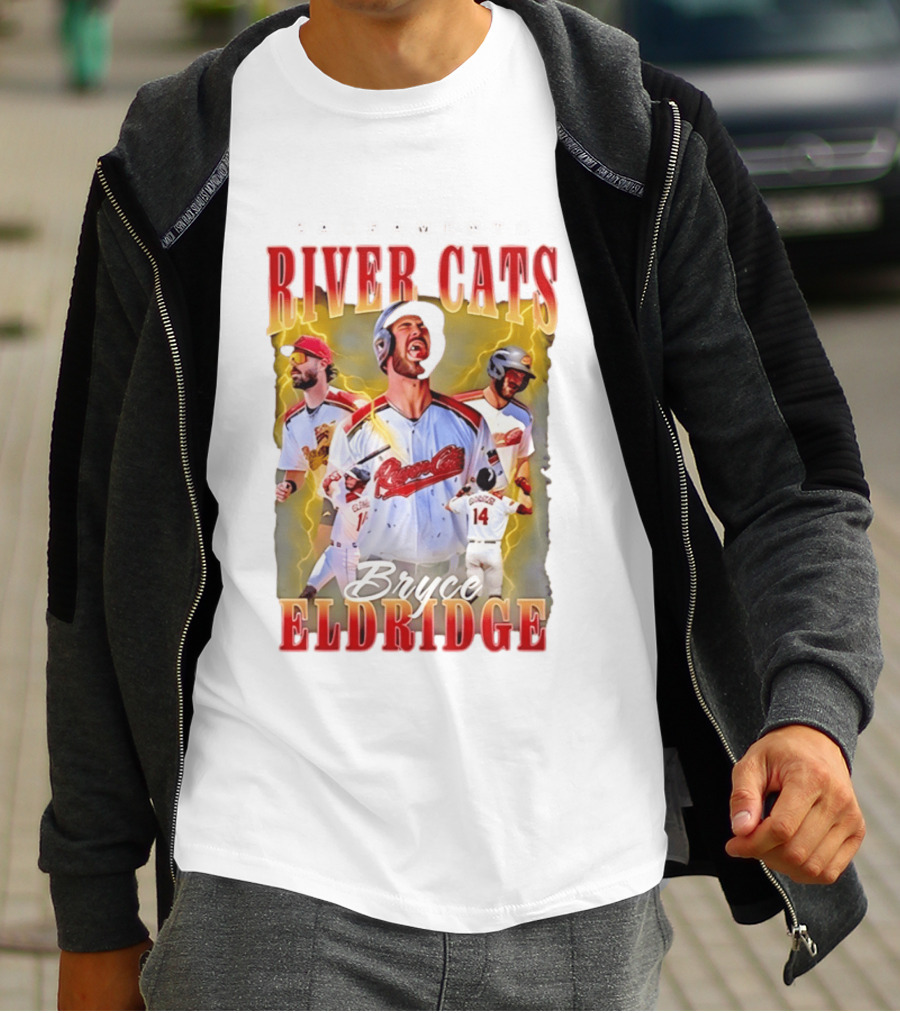 Sacramento River Cats Bryce Eldridge Baseball Team Player Memorabilia T-Shirt