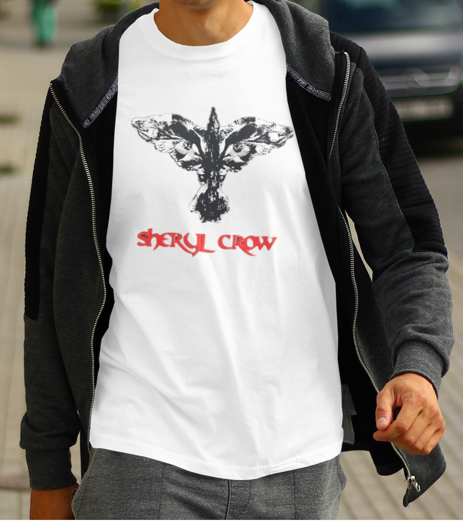 Sheryl Crow Black And White Bird T-Shirt