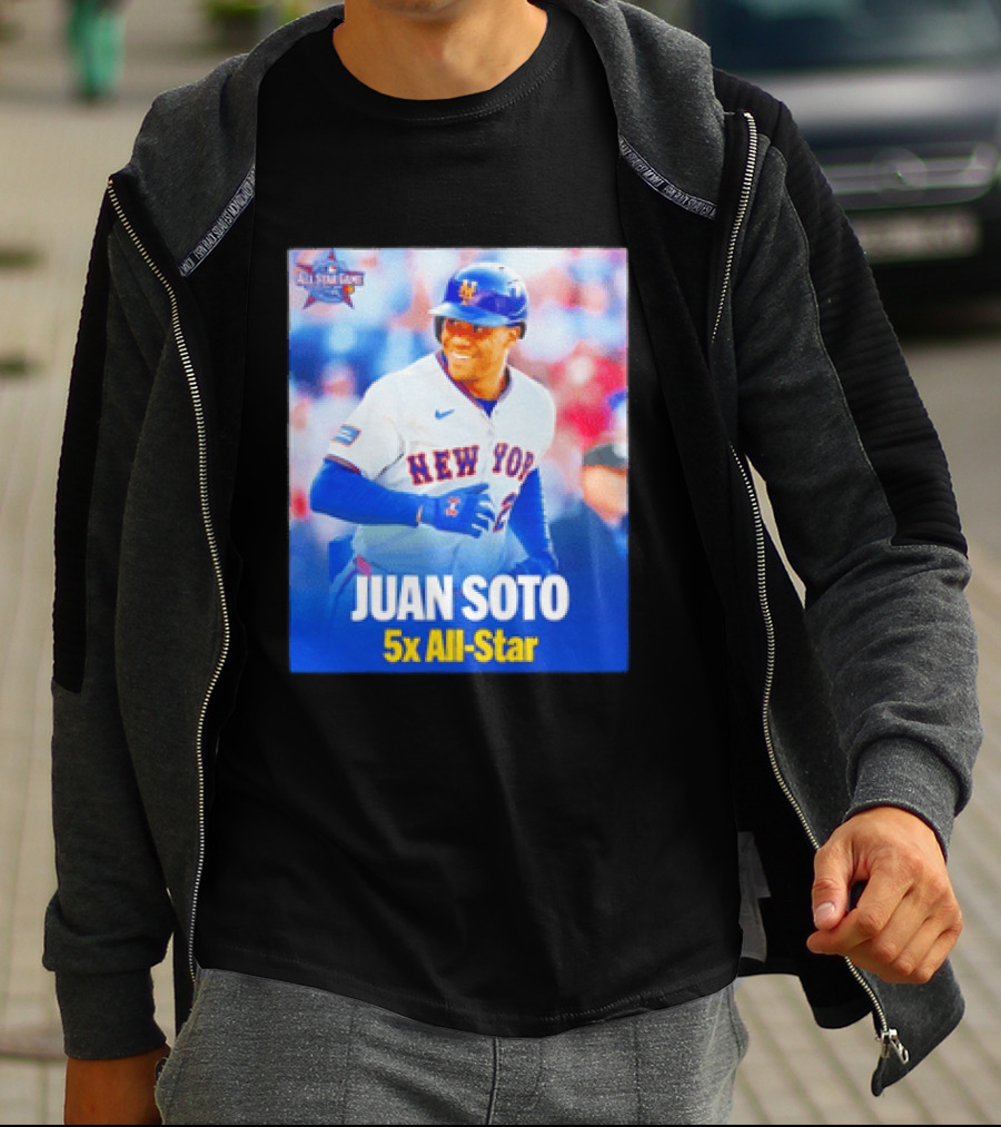 All Star Game 2026 New York Mets Juan Soto 5x All Star T-Shirt