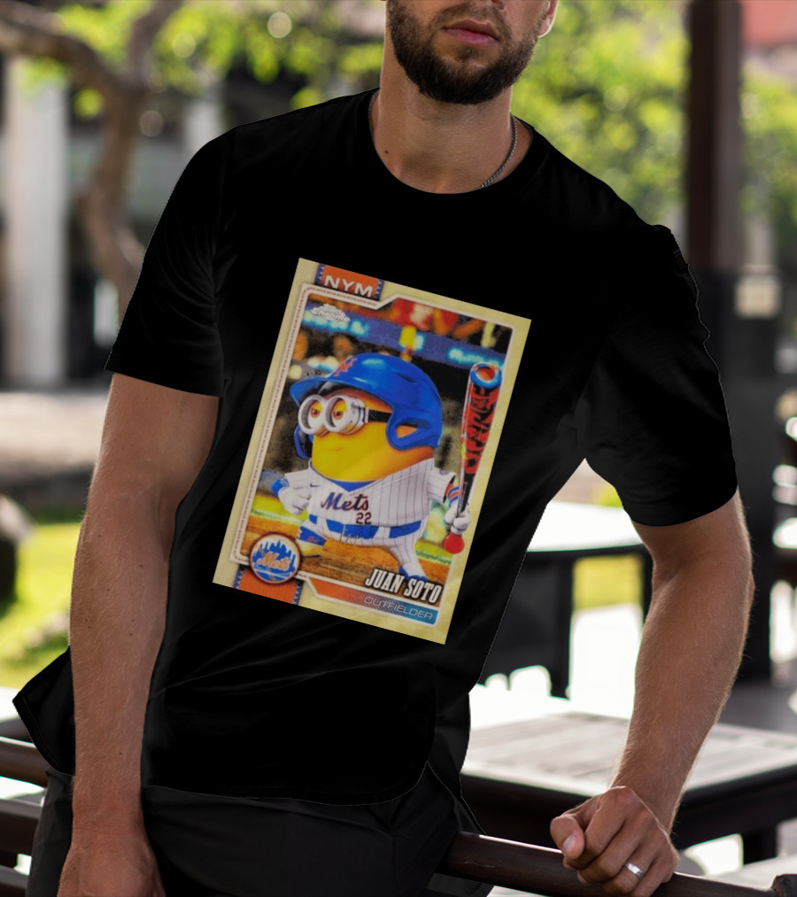 Juan Soto Minions Superfractor New York Mets MLB Topps Chrome 2026 Outfielder T-Shirt