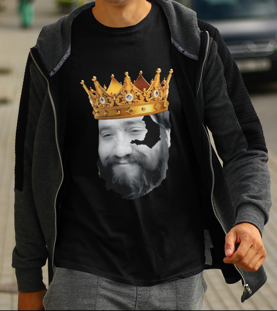 King Santori Cincinnati Bengals Crowned Beard Patch T-Shirt