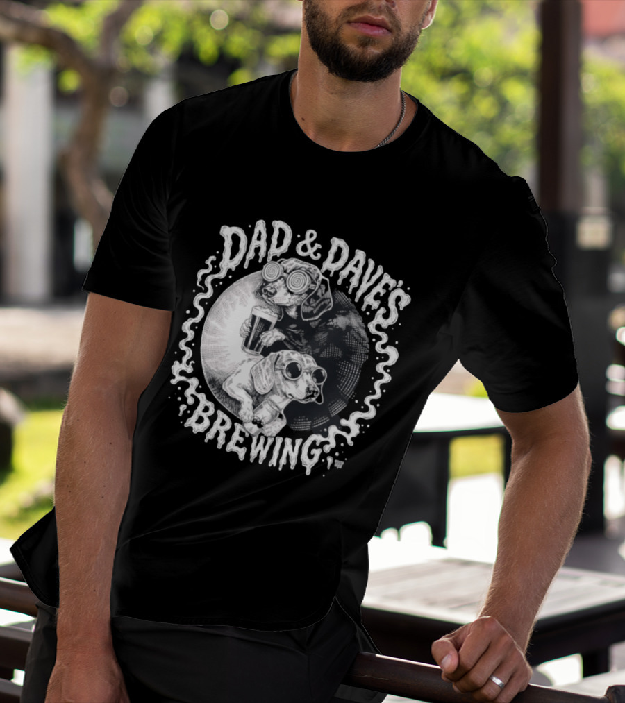 Dad & Dave's Brewing Dogs With Goggles T-Shirt