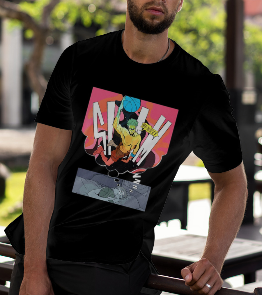 Dreaming Basketball Player Slam Dunk Nobody Can Stop Me Comic T-Shirt