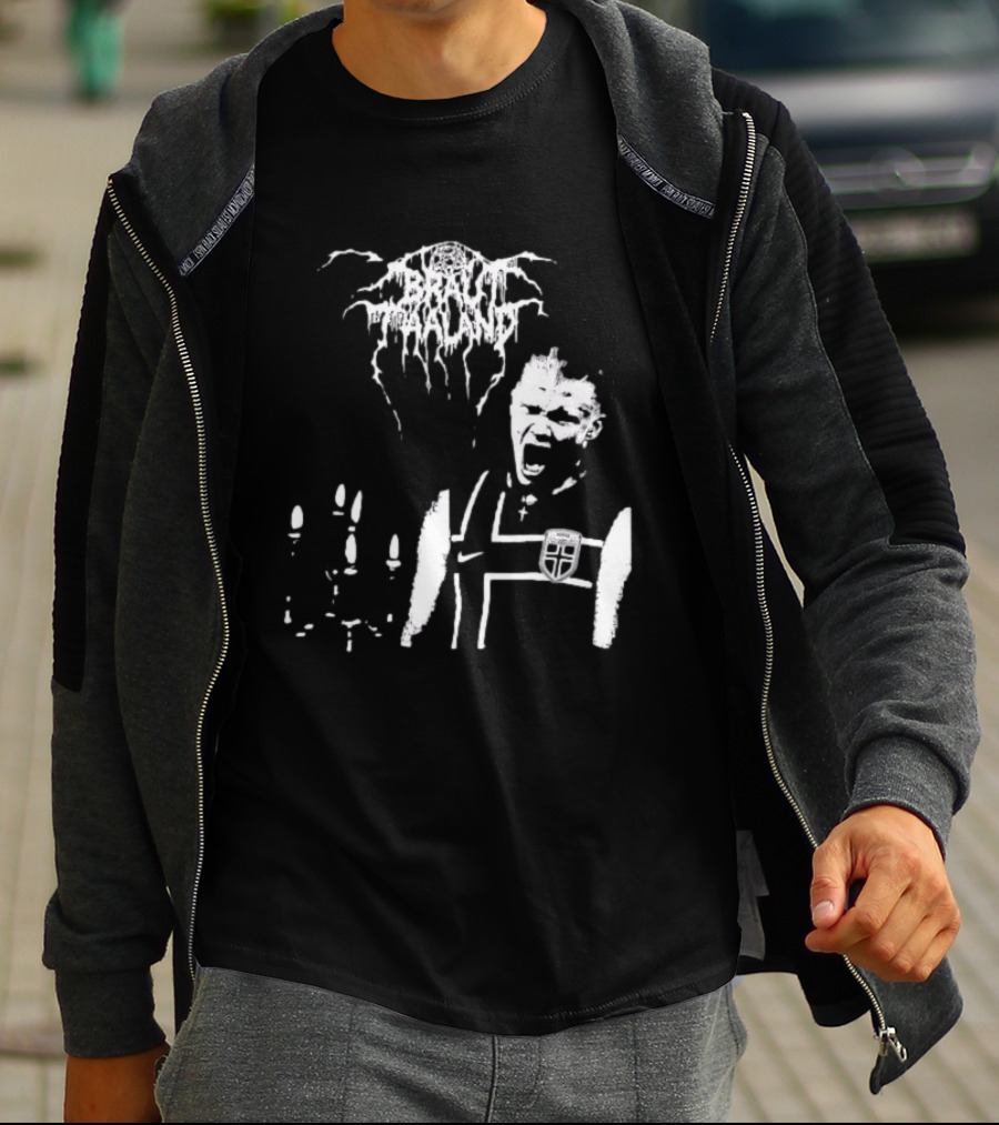 Erling Haaland Norway Black Metal Heavy Metal Braut Football T-Shirt