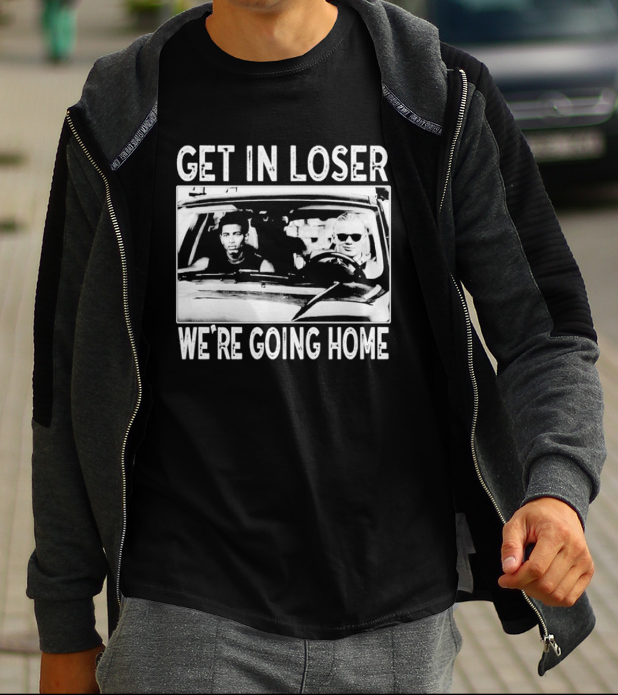 Erling Haaland Jude Bellingham Get In Loser We're Going Home Car Scene Image T-Shirt
