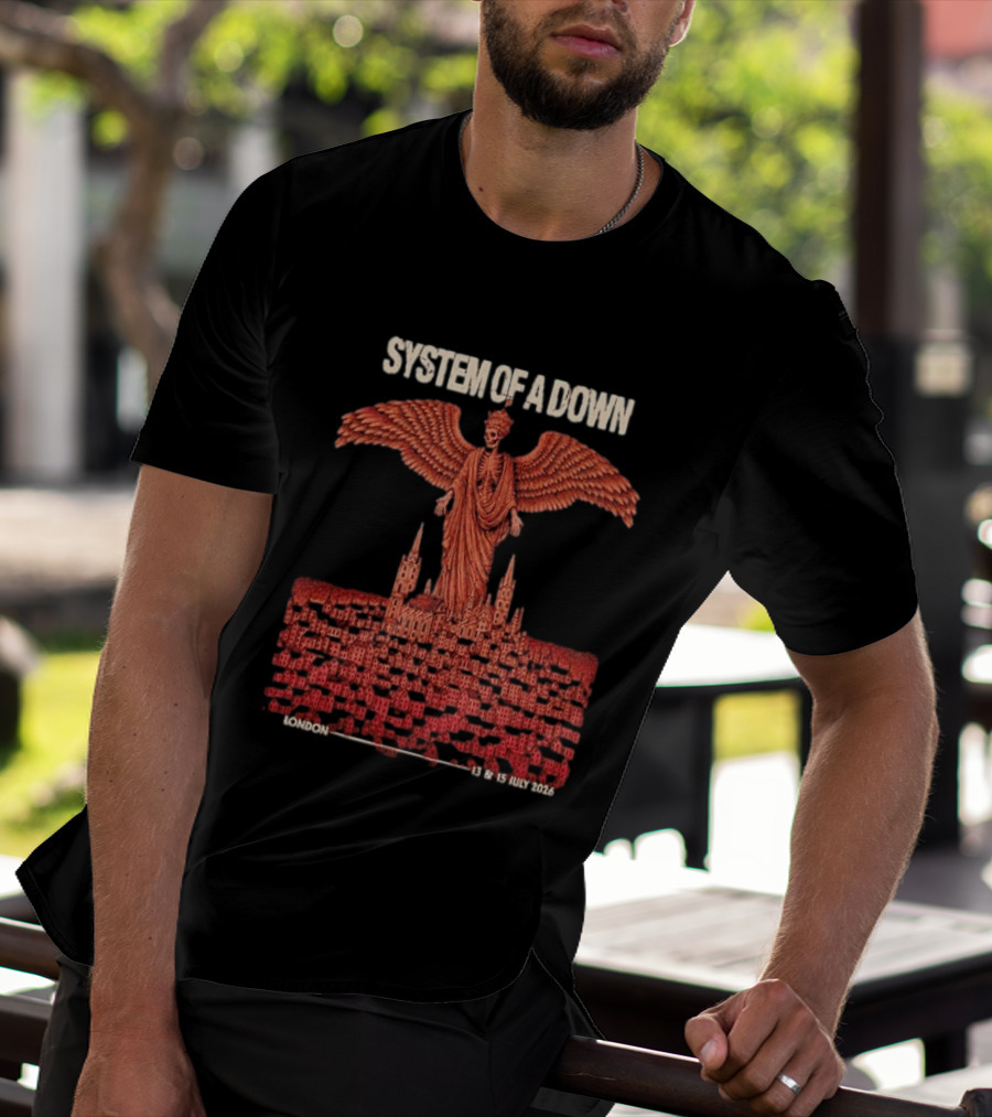 System Of A Down London England July 13 15 2026 Event Pop Up Exclusive SOAD T-Shirt