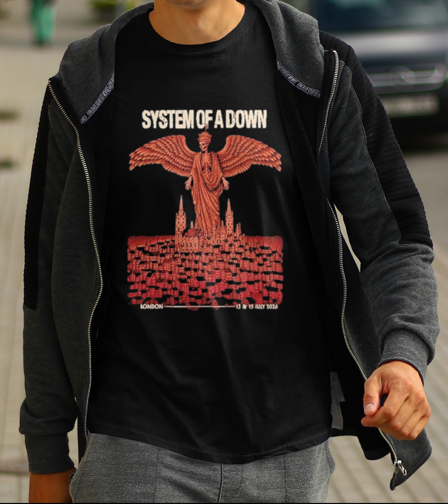 System Of A Down London England July 13 15 2026 Event Pop Up Exclusive SOAD T-Shirt
