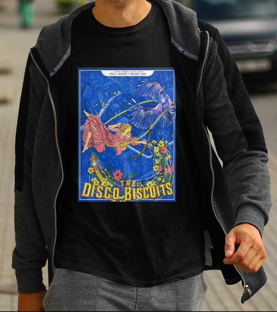 The Disco Biscuits July 11 2026 Jeezum Crow Music Festival Vermont Tour Stale Theatre Melody Tent T-Shirt