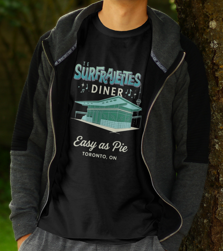 The Surfrajettes Diner Easy As Pie Toronto ON T-Shirt