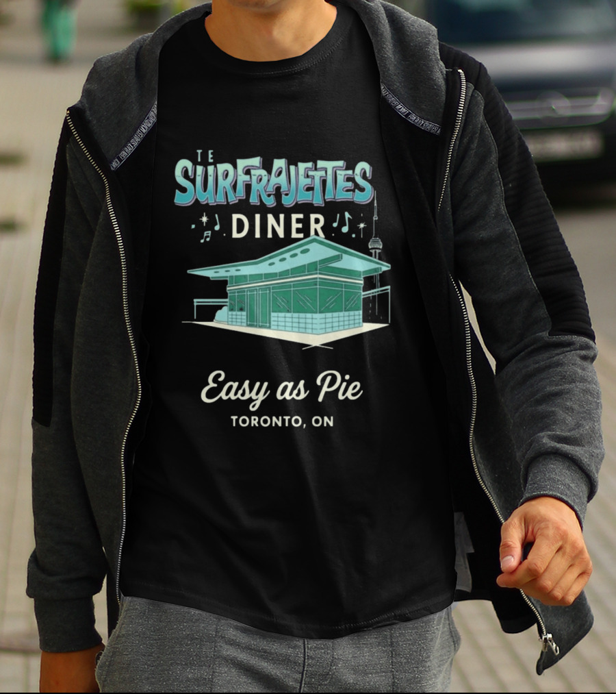 The Surfrajettes Diner Easy As Pie Toronto ON T-Shirt