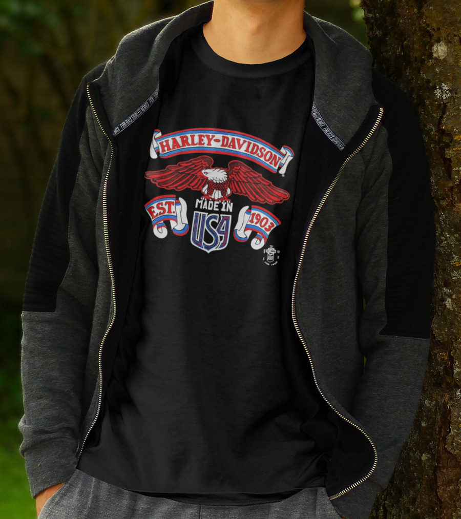 Harley Davidson Eagle Made In USA Est 1903 T-Shirt