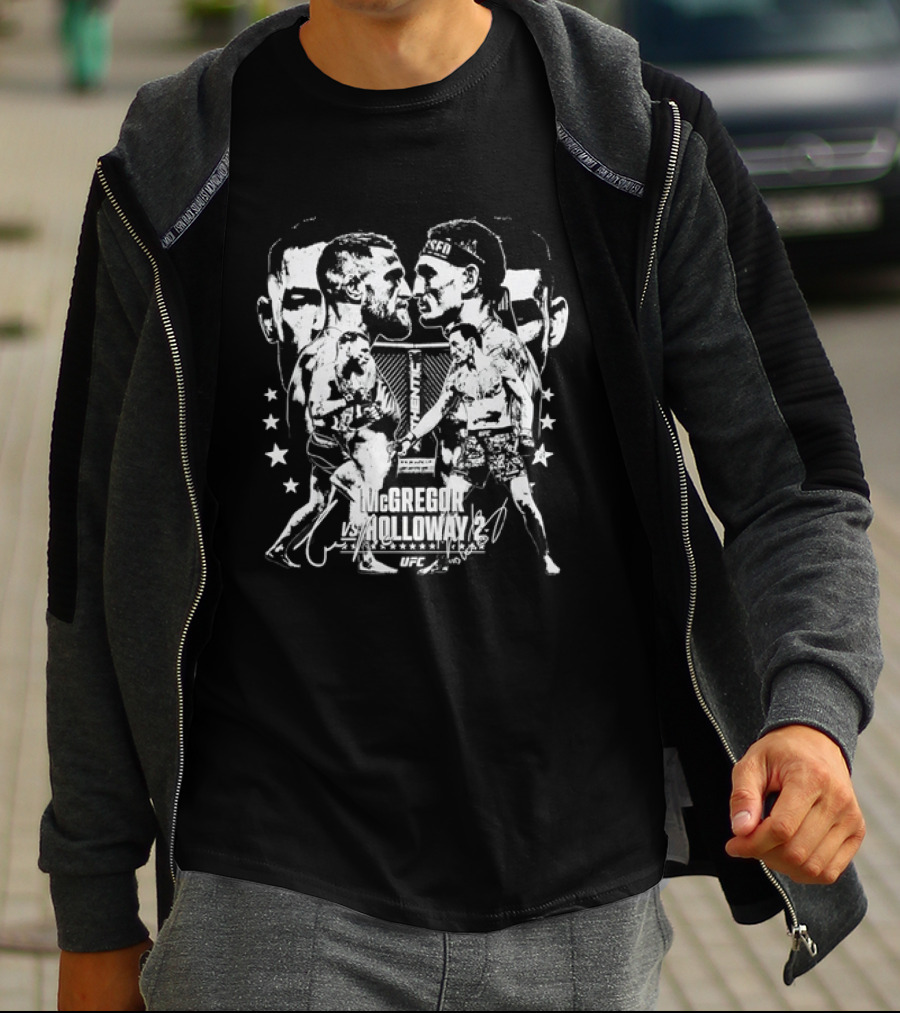 UFC McGregor Vs Holloway 2 Face Off Event 2023 T-Shirt