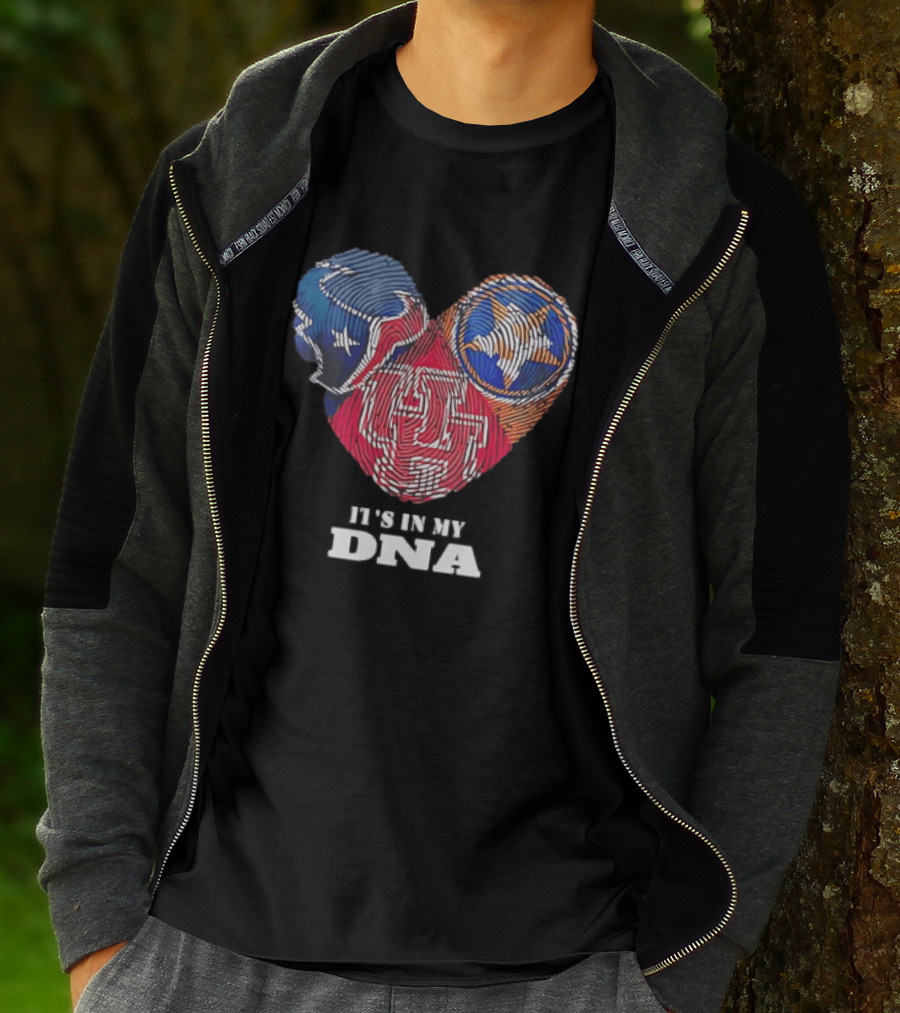 Houston Texans Tennessee Titans It's In My DNA Football Fan T-Shirt