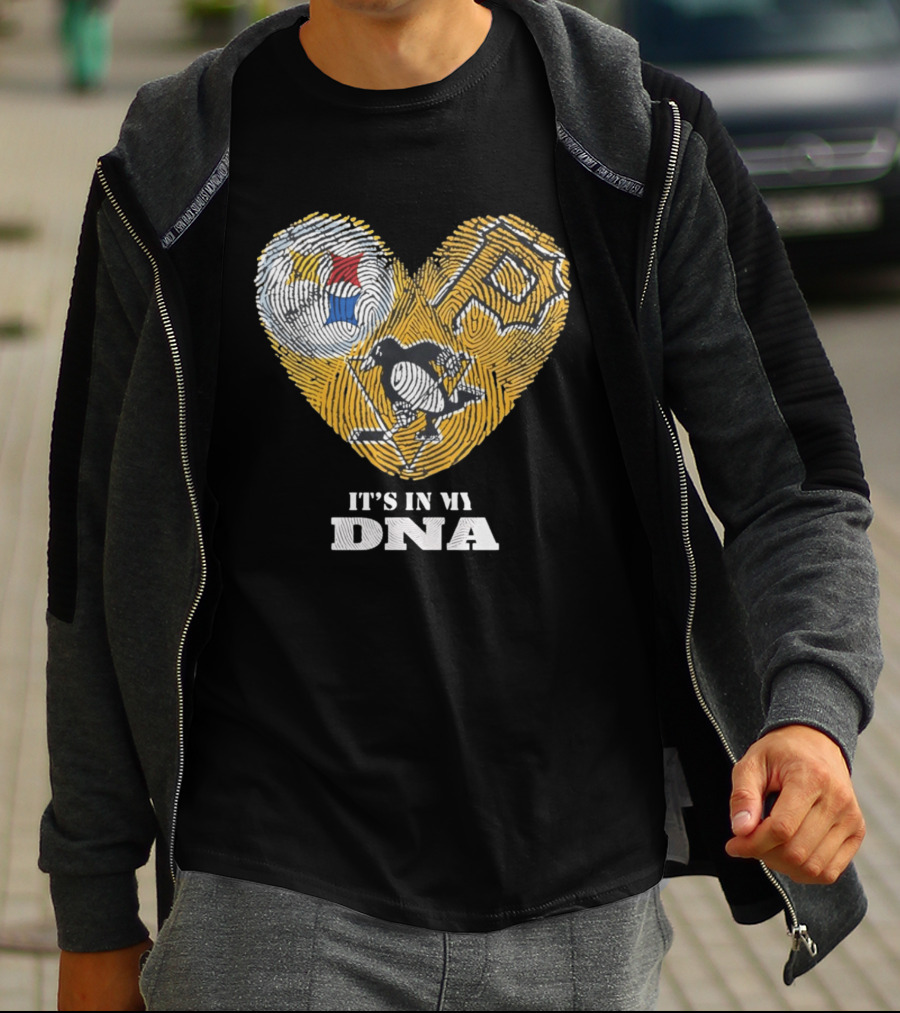 Pittsburgh Steelers Pirates Penguins It's In My DNA T-Shirt