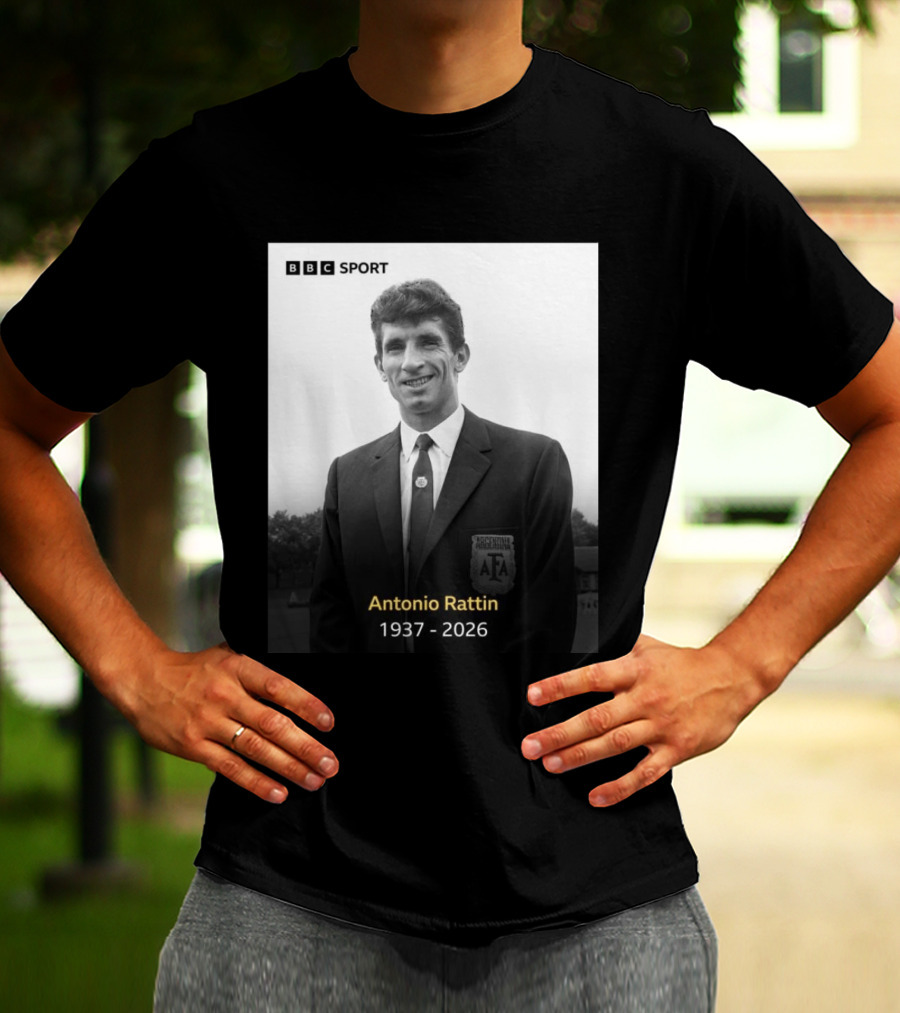 BBC Sport Antonio Rattín 1937 2026 Argentina AFA T-Shirt