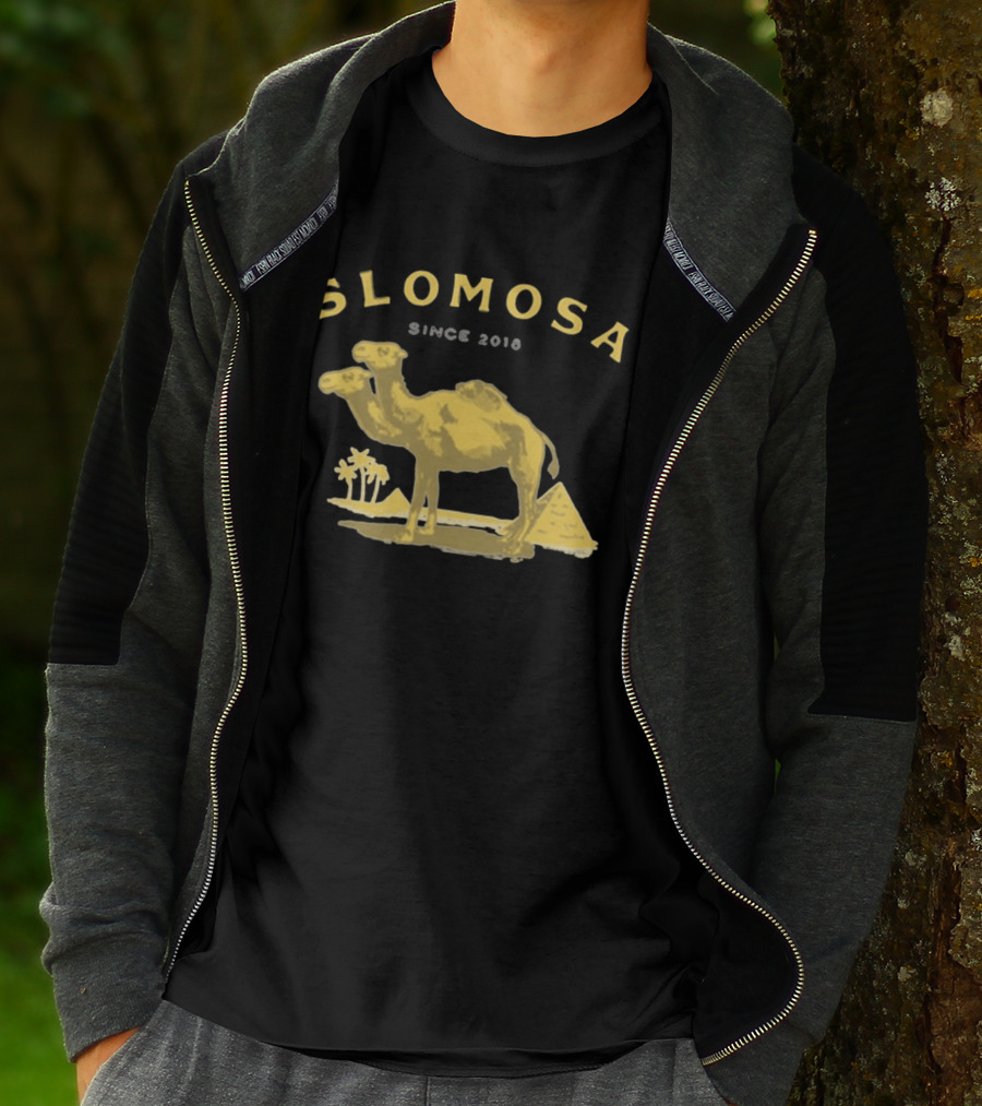 Slomosa Cigarette Since 2018 Camel And Pyramid Desert T-Shirt