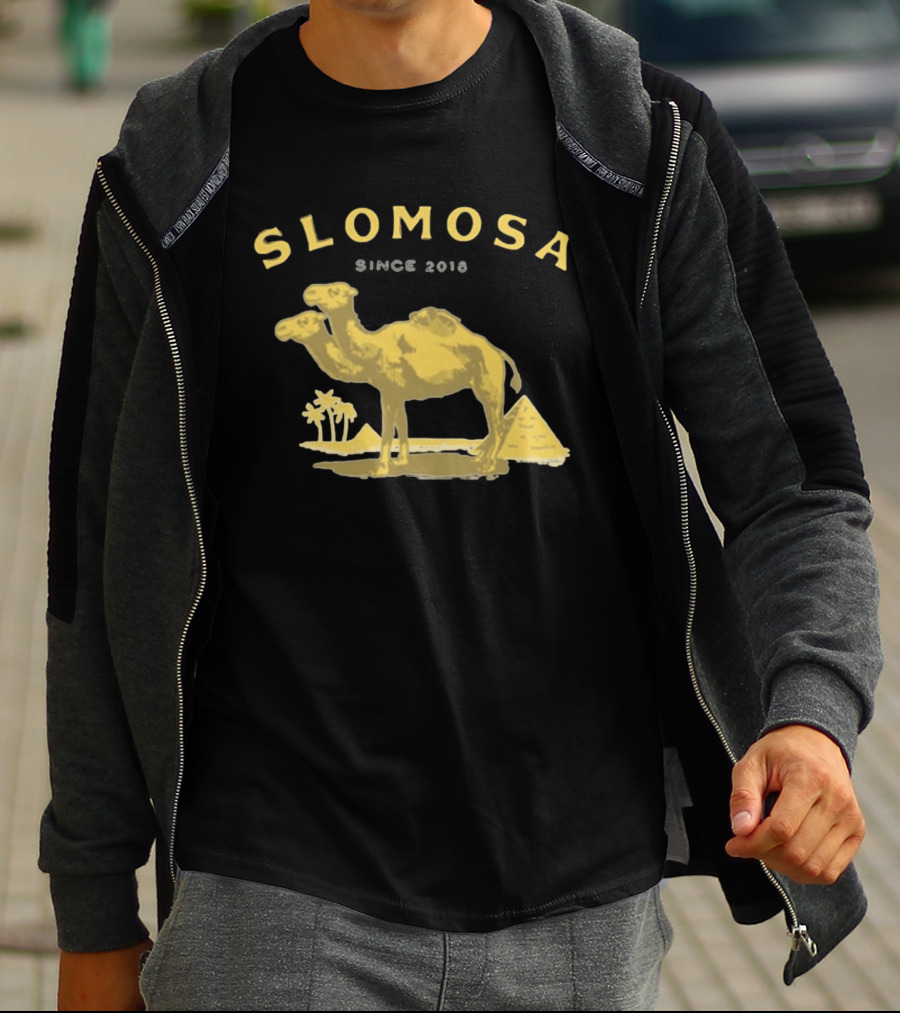 Slomosa Cigarette Since 2018 Camel And Pyramid Desert T-Shirt