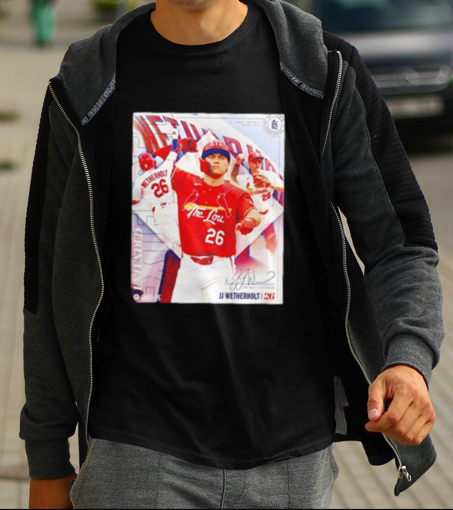 St. Louis Cardinals JJ Wetherholt 26 MLB Fan Memorabilia T-Shirt