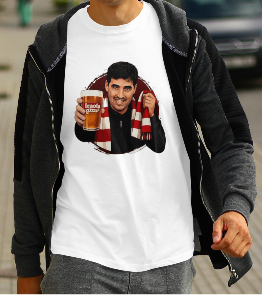 Andoni Iraola Athletic Club Bilbao Beer Glass Scarf Fan T-Shirt