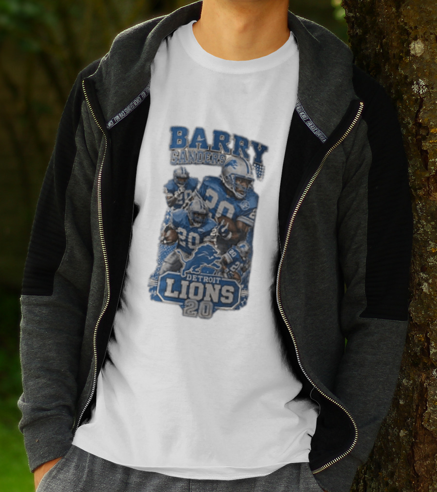Barry Sanders Detroit Lions 20 NFL Football Legend T-Shirt